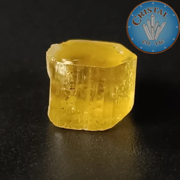 Heliodoro Berilo amarillo n.º 8, piedra natural - cristal-en-vie.com