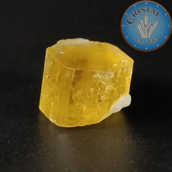 Heliodoro Berilo amarillo n.º 8, piedra natural - cristal-en-vie.com