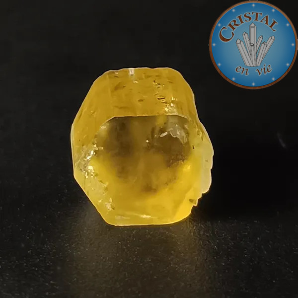 Heliodoro Berilo amarillo n.º 8, piedra natural - cristal-en-vie.com