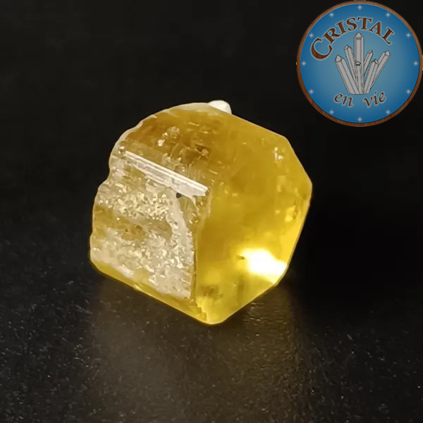 Heliodoro Berilo amarillo n.º 8, piedra natural - cristal-en-vie.com
