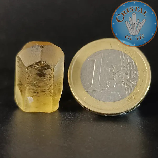 Heliodoro Berilo amarillo n.º 9, piedra natural - cristal-en-vie.com