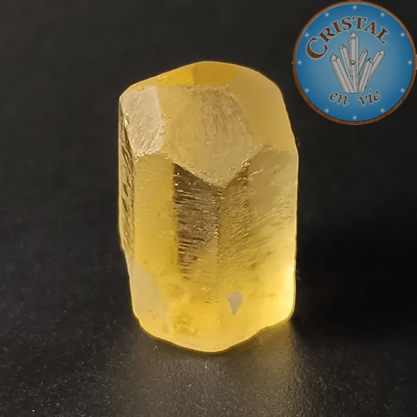 Heliodoro Berilo amarillo n.º 9, piedra natural - cristal-en-vie.com