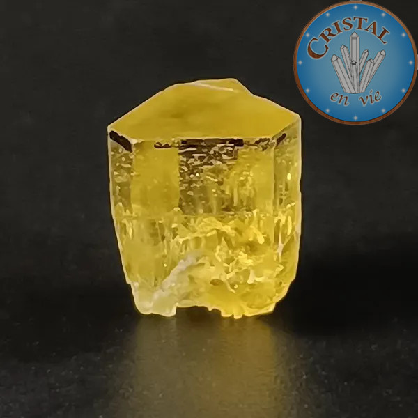 Heliodoro Berilo amarillo n.º 10, piedra natural - cristal-en-vie.com