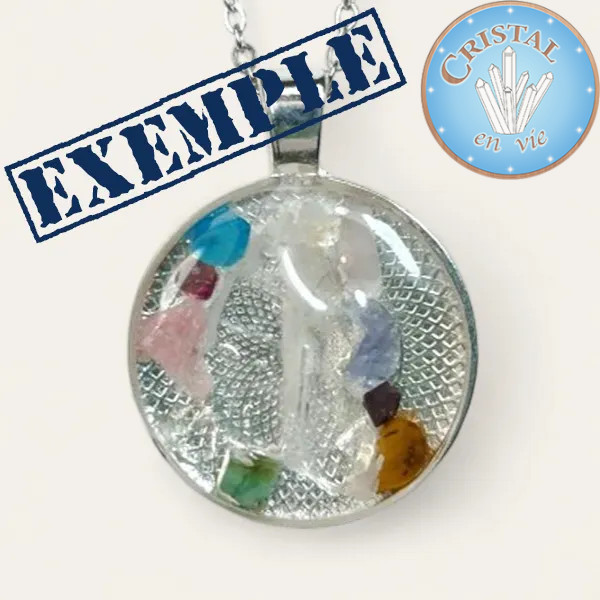 Online-Shop : Individuelles Medaillon - Natürlicher Stein