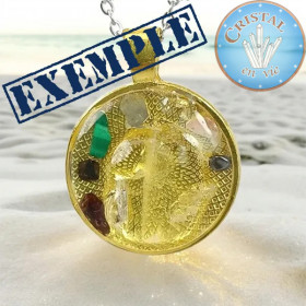 Loja: Medalhão personalizado - Pedra natural