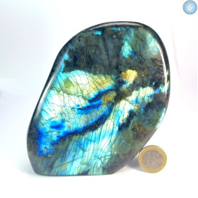 Bloco de LABRADORITA, Pedra polida de Madagascar - Cristal-en-vie.com