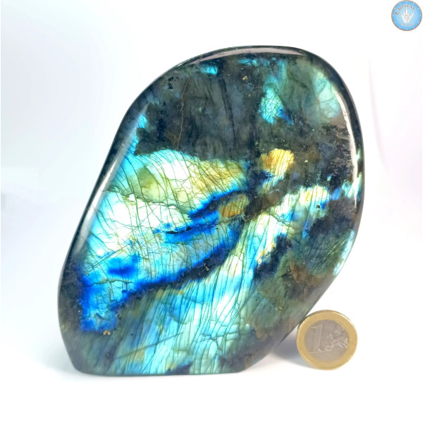 Bloque de LABRADORITA, Piedra pulida de Madagascar - Cristal-en-vie.com