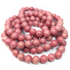 Bracelet en Rhodonite - Perles boules de 7-8mm - Qualité A