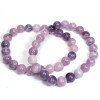 Violettes LEPIDOLITH-Armband mit 8 mm Perlen - Cristal-en-vie.com