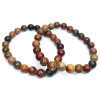Picasso Jaspis Armband, Naturstein 8mm - Cristal-en-vie.com