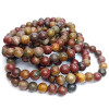 Pulsera de Jaspe Picasso, Piedra Natural 8mm - Cristal-en-vie.com