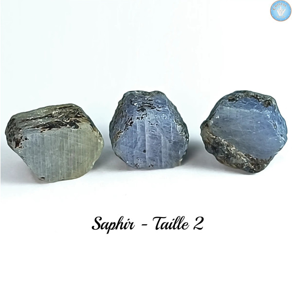 Zaffiro, Pietra grezza qualità A - Cristal-en-vie.com