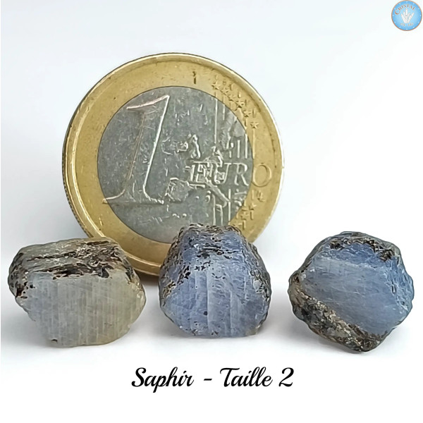 Zaffiro, Pietra grezza qualità A - Cristal-en-vie.com