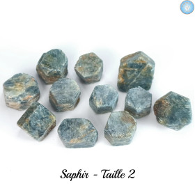 Safira, Coríndon Pedra Bruta - Cristal-en-vie.com