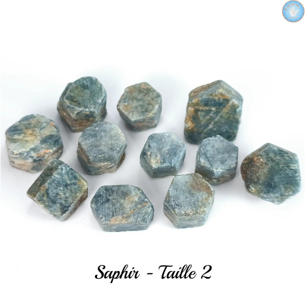 Zafiro, Corindón Piedra en Bruto - Cristal-en-vie.com