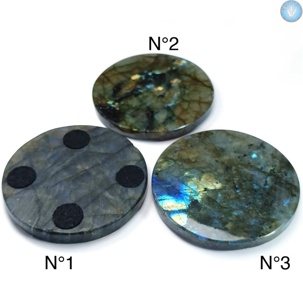 Labradorit-Untersetzer - Cristal-en-vie.com
