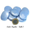 Galets en Angélite (Anhydrite), Pierres plates, Pierre naturelle polies, taille 1