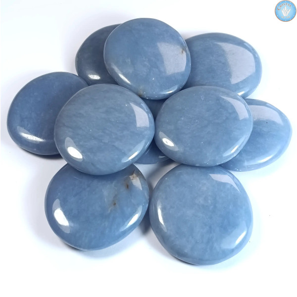 ANGELITE - Ciottolo levigato, Pietre naturali - Cristal-en-vie.com