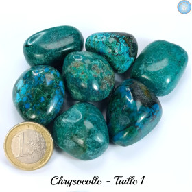 CRISOCOLA - Pedras naturais roladas - Cristal-en-vie.com