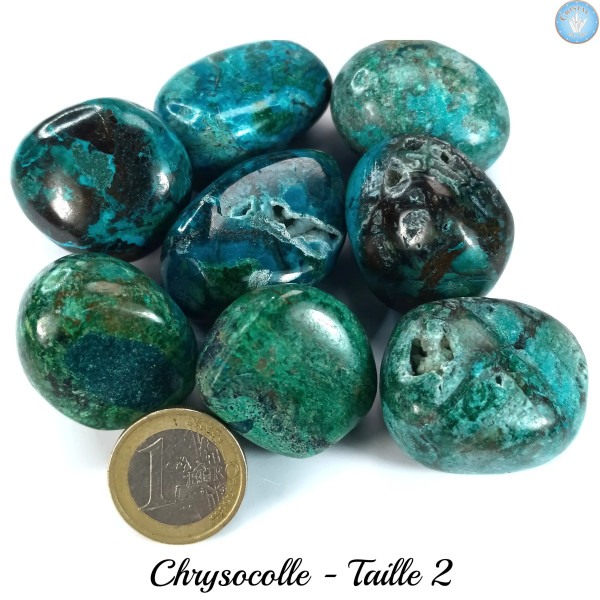 CRISOCOLLA - Pietre naturali burattate - Cristal-en-vie.com