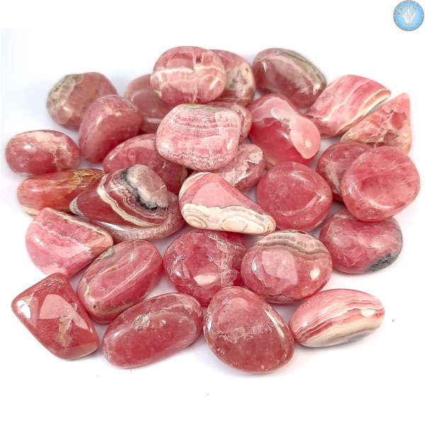 Rhodochrosiet uit Argentinië, Getrommelde Stenen Kwaliteit AA – Cristal-en-vie.com