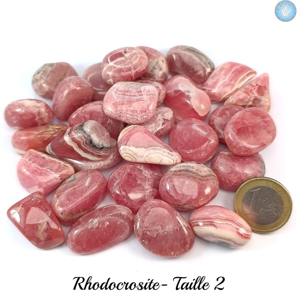 Rodocrosite d’Argentina, Pietre burattate Qualità AA – Cristal-en-vie.com