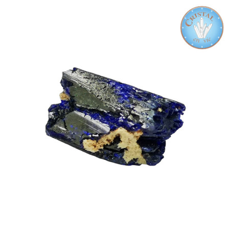 AZURITE cristallisée du Maroc - Pièce unique - Pierre brute - Réf: PB.AZUMA3