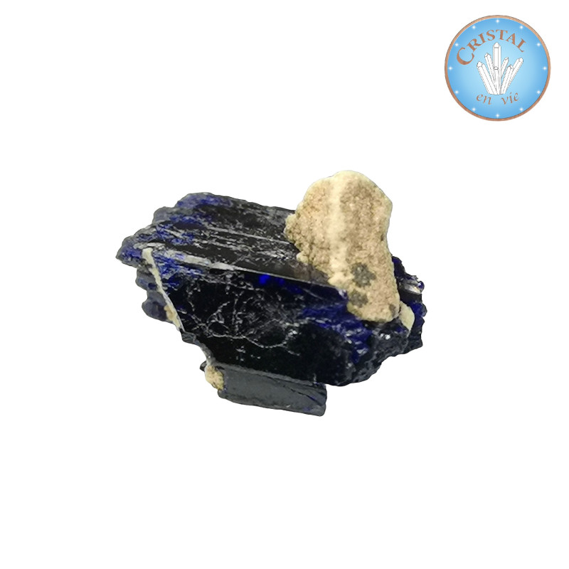 Azurita cristalizada – Piedra en bruto de Marruecos – Cristal-en-vie.com