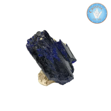 AZURITE cristallisée - Pièce unique - Pierre brute - Réf: PB.AZUMA3
