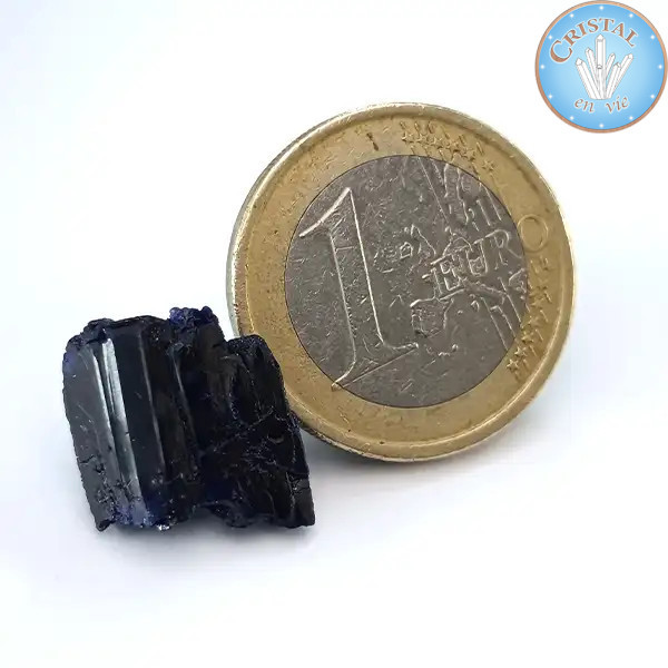 AZURITE cristallisée du Mexique, issu de la mine de Milpillas, état de Sonora. - Pièce unique - Pierre brute - Réf: PB.AZUME.5