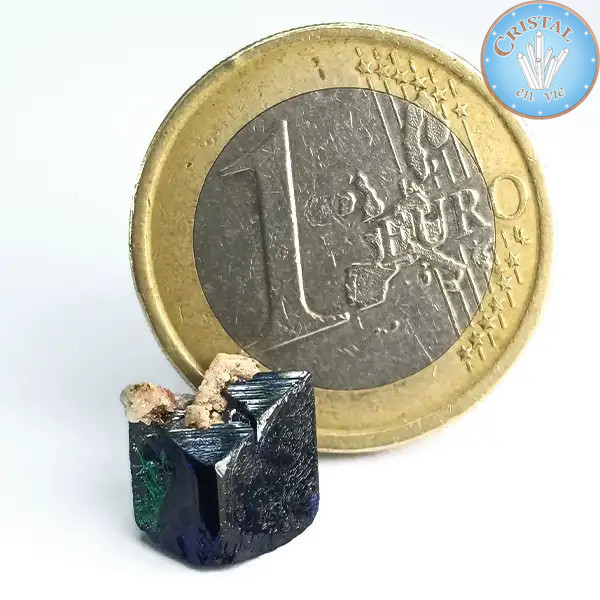 AZURITE cristallisée du Maroc - Pièce unique - Pierre brute - Réf: PB.AZUMA7