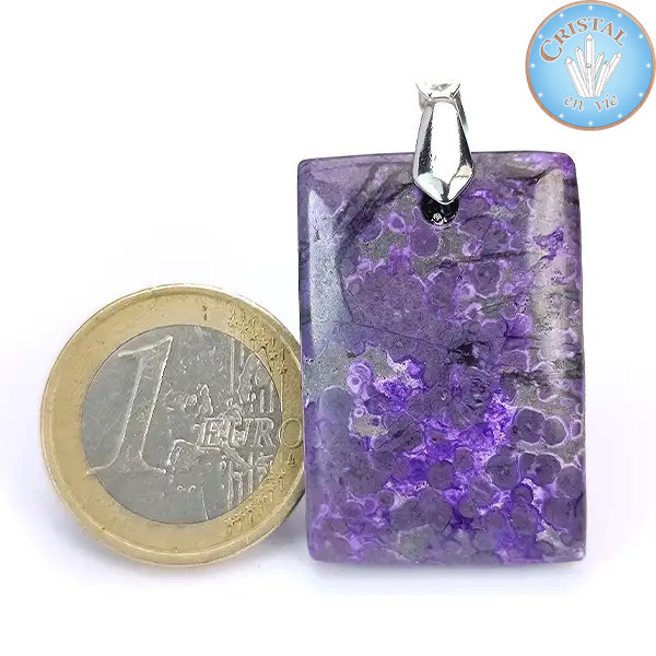 Sugilite Pendant with Silver Bail – Cristal-en-vie.com