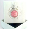 RHODOCROSITE pendant set in 925 Sterling Silver No. 2 - Cristal-en-vie.com