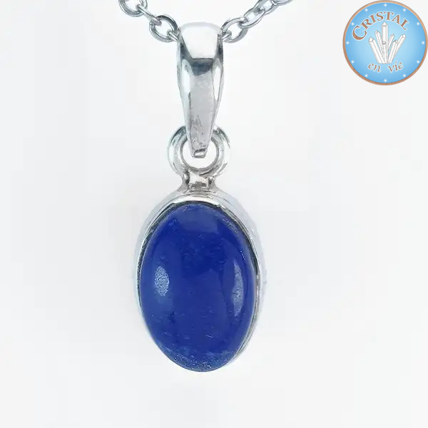 Pendente LAPIS LAZULI in argento 925 n°1 - Cristal-en-vie.com