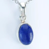 Colgante LAPIS LAZULI engastado en plata de ley 925 n°1 - Cristal-en-vie.com
