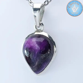 Pingente de SUGILITA com argola em prata n°4 – Cristal-en-vie.com