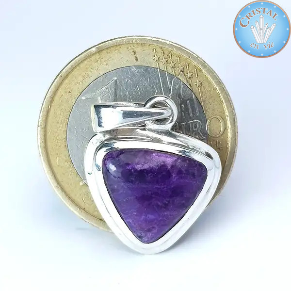 Pingente de SUGILITA com argola em prata n°6 – Cristal-en-vie.com