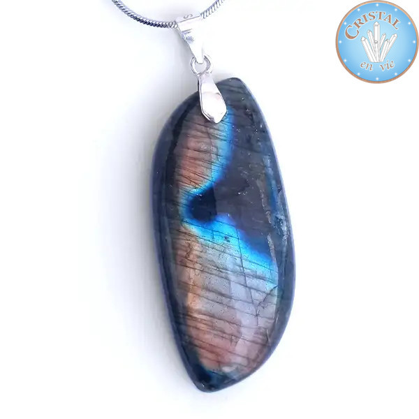 Labradorite Pendant, 925 Silver Bail n°4 – Cristal-en-vie.com