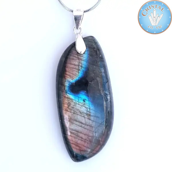 Labradorite Pendant, 925 Silver Bail n°4 – Cristal-en-vie.com