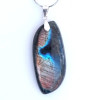 Pendentif de LABRADORITE, Pierre naturelle polie avec bélière en argent 925. n°4