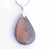 Colgante de LABRADORITA, piedra natural pulida con cierre de plata 925. n°5