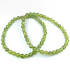 Peridot armband, Olivijn genaamd, natuursteen. 5mm kralen, groen, olijfkleur.