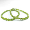 Armband aus Peridot, genannt Olivin, einem Naturstein. 5mm Perlen, Farbe grün, oliv.