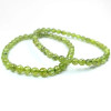 Peridot bracelet, called Olivine, natural stone. 5mm beads, green, olive color.