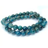Natural Apatite Bracelet, Blue-Green 8mm Beads – Cristal-en-vie.com