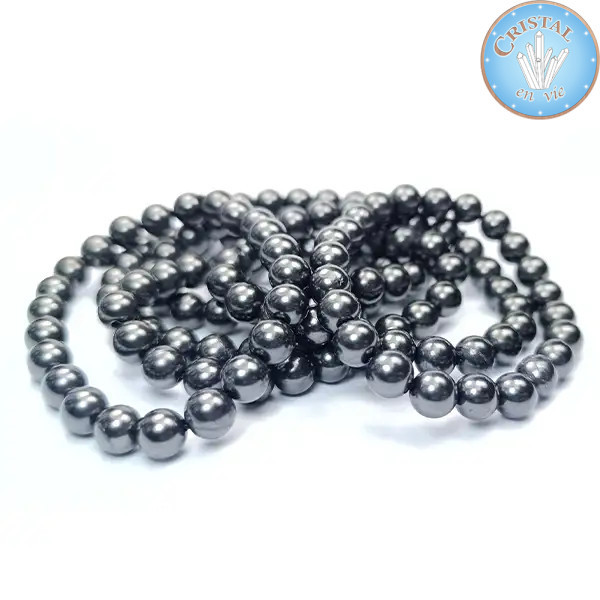 Bracciali in Shungite, pietra naturale proveniente dalla Russia, qualità A.