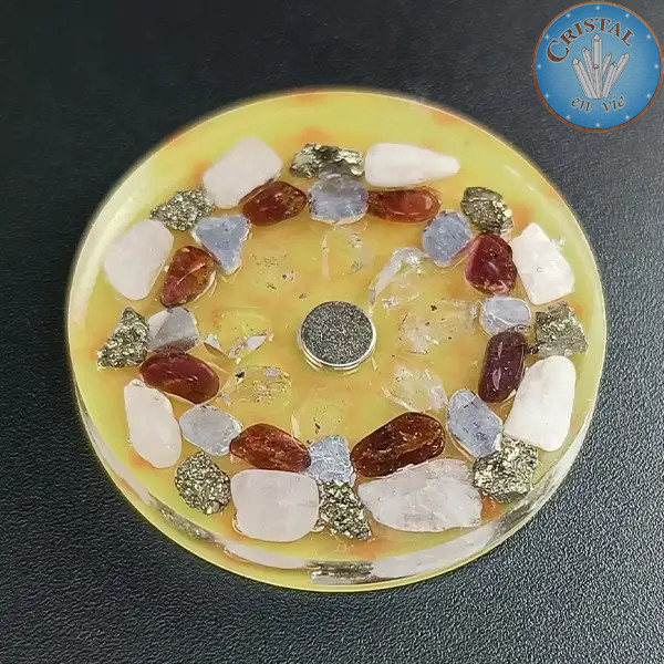 Tesseract- en Mineralenschijf – Geobiologieschijf