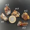 Sphalerite Blende, Raw Stone in Honey-Orange Color – Cristal-en-vie.com