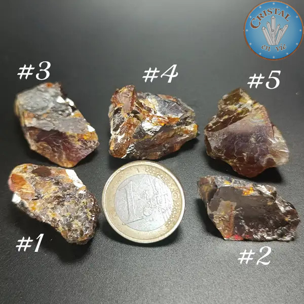 Sfaleriet Blende, Ruwe steen in honing-oranje kleur – Cristal-en-vie.com