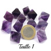 Octaedro de Fluorita Violeta, Piedra en bruto – Cristal-en-vie.com